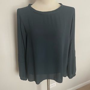 Green Blouse by LOFT